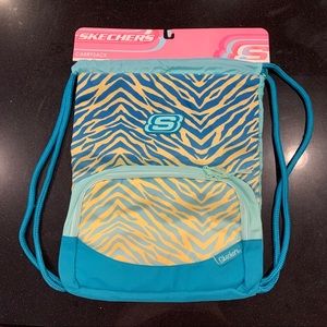 Cute Kids Skechers pull string carry bag